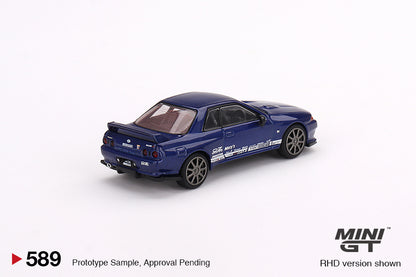 Nissan Skyline GT‑R Top Secret VR32 Metallic Blue – MiniGT
