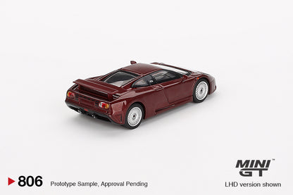 Bugatti EB110 GT – Dark Red Metallic – MiniGT