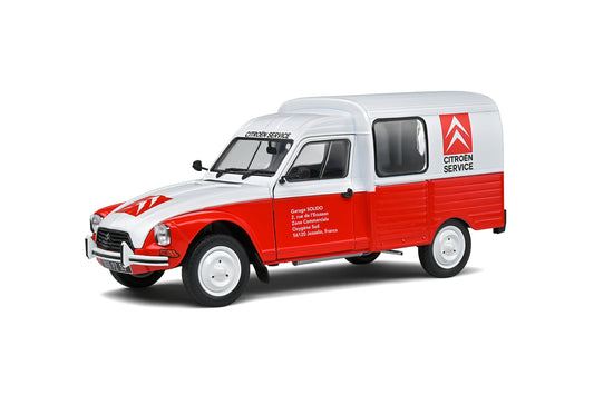 Citroën Acadiane Assistance 1984 Red/White – Die‑Cast Solido