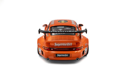 Porsche 911 993 RWB Bodykit Jagermeister 2020 narandžasta 1:18 Solido