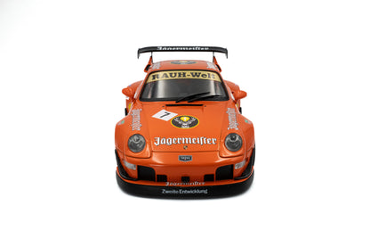Porsche 911 993 RWB Bodykit Jagermeister 2020 narandžasta 1:18 Solido