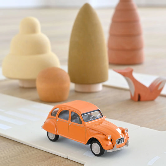 Citroën 2CV 6 Club 1979 – Mandarin Orange – Norev Jet‑car