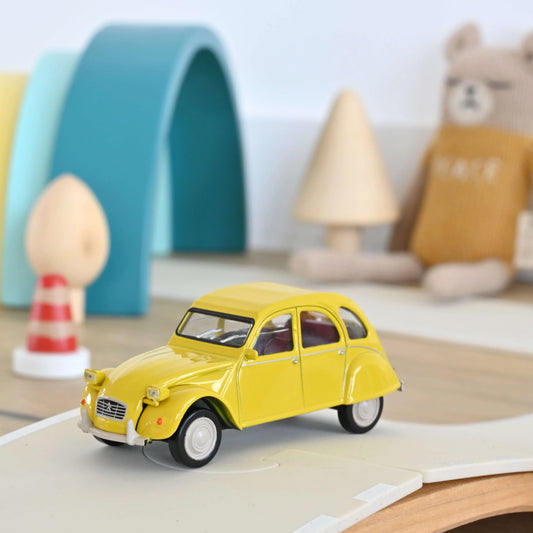 Citroën 2CV 6 Club 1979 – Mimosa Yellow – Norev Jet‑car