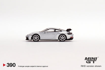 Porsche 911 (992) GT3 GT – Silver Metallic – 1:64 – Mini GT