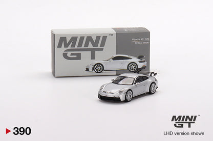 Porsche 911 (992) GT3 GT – Silver Metallic – 1:64 – Mini GT