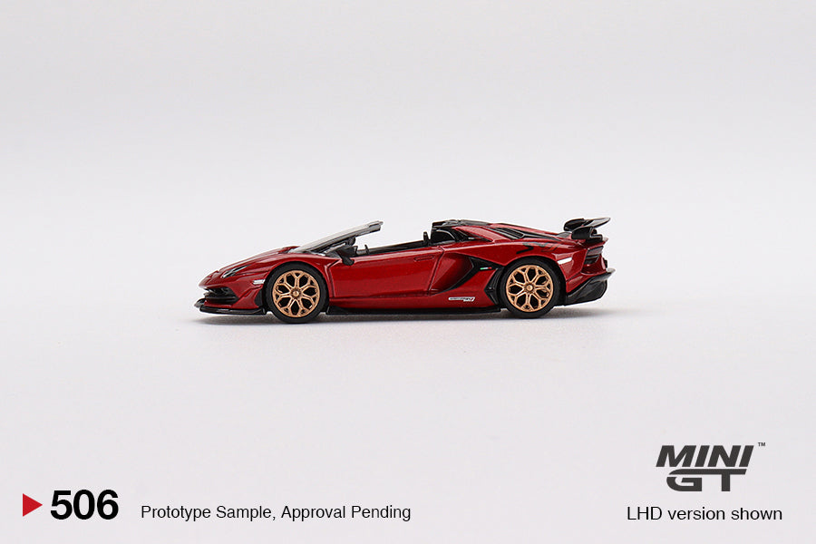 Lamborghini Aventador SVJ Roadster Rosso Efesto – MiniGT 1/64