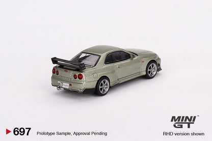 Nissan Skyline GT-R (R34) Tommykaira R-z – Millenium Jade – 1:64 – Mini GT