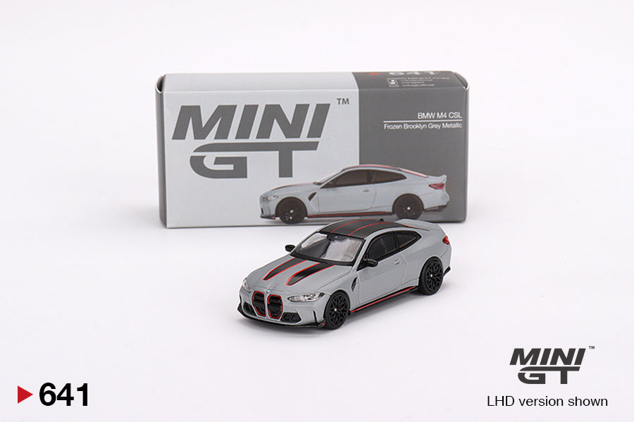 BMW M4 CSL – Frozen Brooklyn Grey Metallic – MiniGT