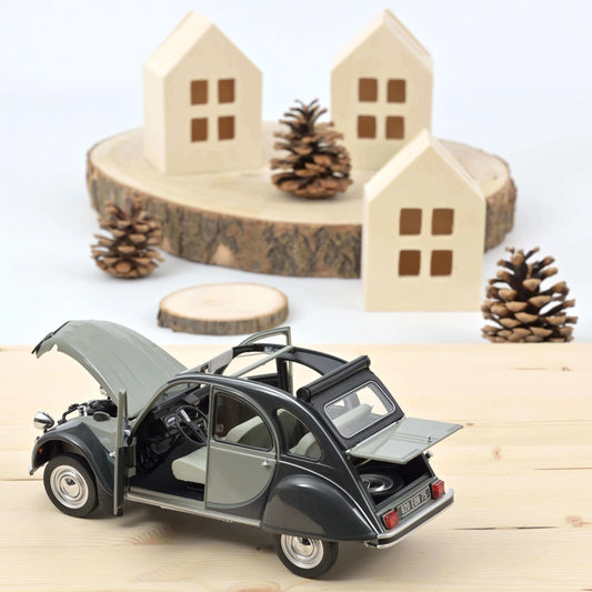 Citroën 2CV Charleston 1983 Cormoran Grey & Nocturne Grey – Die‑Cast Norev