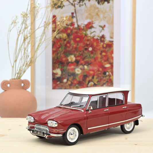 Citroën Ami 6 Club 1968 Corsaire Red – Die‑Cast Norev