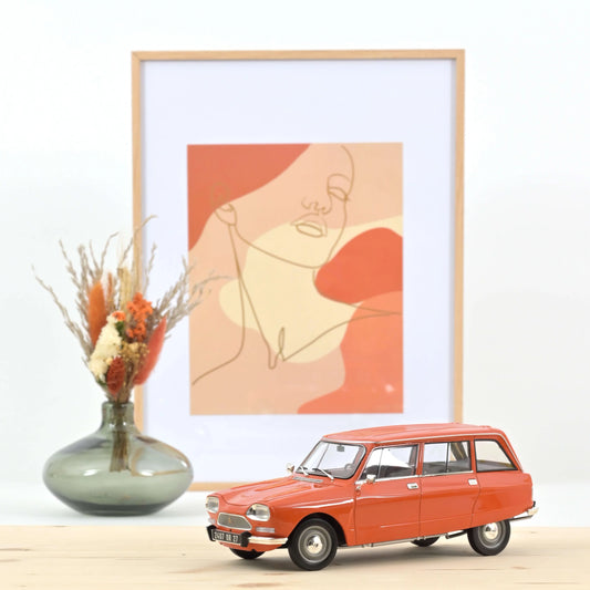 Citroën Ami 8 Break 1975 Ténéré Orange – Die‑Cast Norev