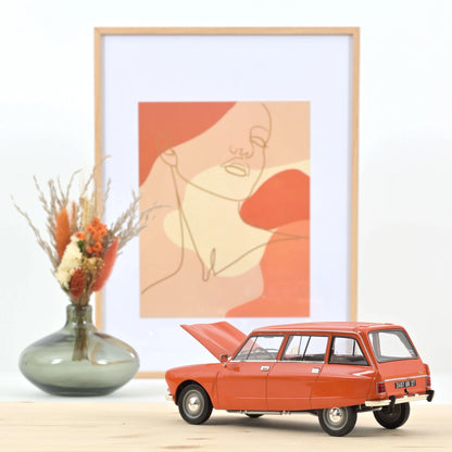 Citroën Ami 8 Break 1975 Ténéré Orange – Die‑Cast Norev