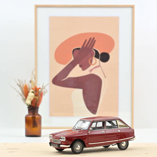 Citroën Ami 8 Club 1969 Masséna Red – Die‑Cast Norev (300 pcs)