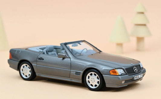 Mercedes‑Benz 500 SL 1989 Grey Metallic – Die‑Cast Norev