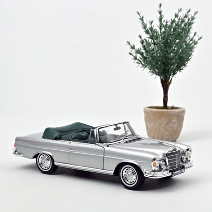 Mercedes‑Benz 280 SE Cabriolet 1969 Silver Metallic – Die‑Cast Norev