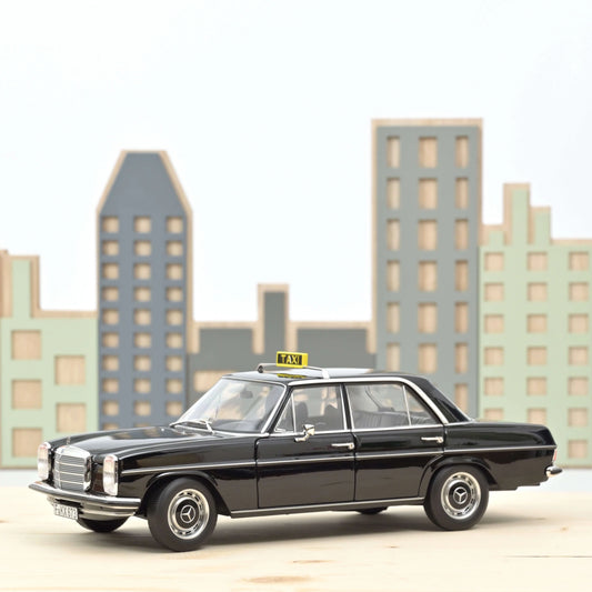 Mercedes‑Benz 200 1968 Taxi Black – Die‑Cast Norev