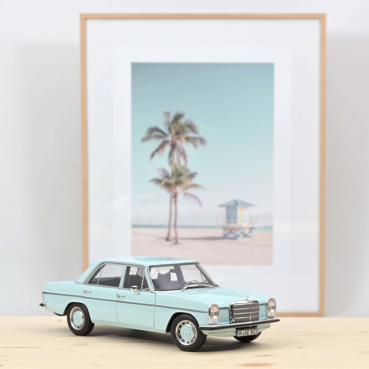 Mercedes‑Benz 200 1968 Light Blue – Die‑Cast Norev
