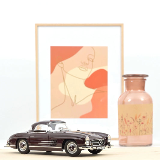 Mercedes-Benz 300 SL Roadster 1957 – Red – Norev