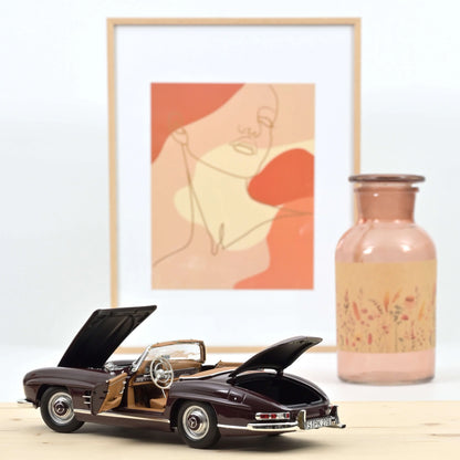 Mercedes-Benz 300 SL Roadster 1957 – Red – Norev