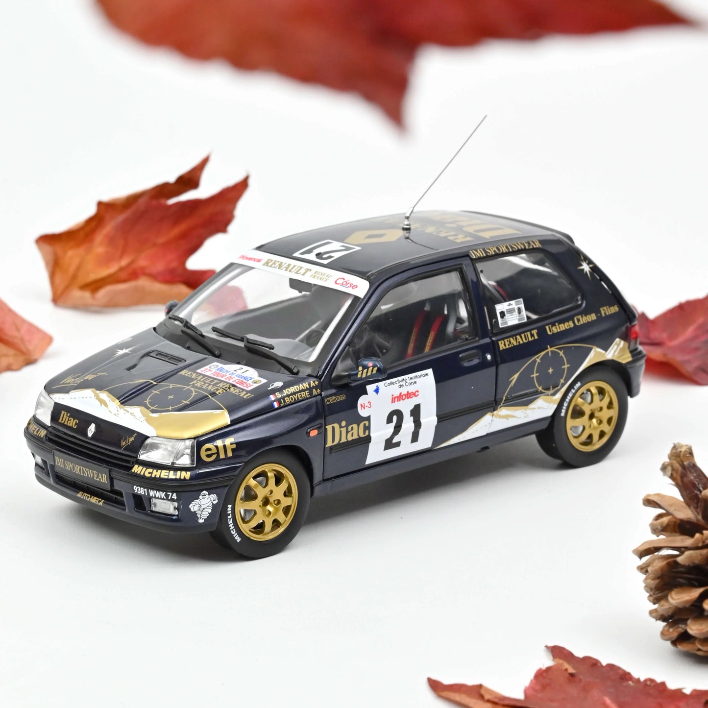 Renault Clio Williams 1993 – Tour de Corse 21 – Norev