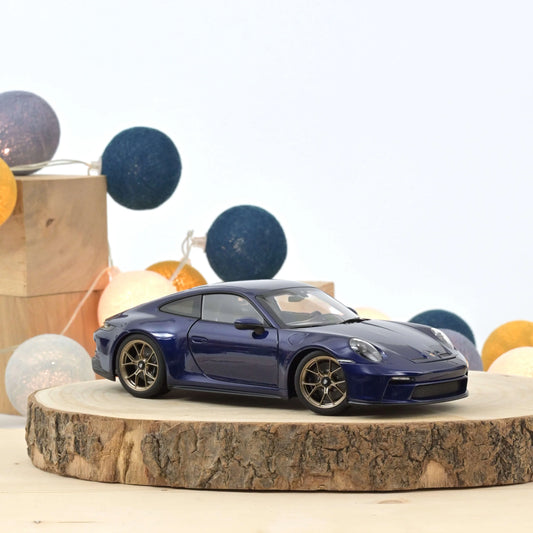 Porsche 911 GT3 s Touring paketom 2021 Blue Metallic – Die‑Cast Norev