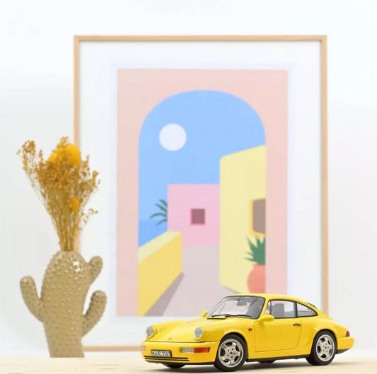 Porsche 911 Carrera 2 (964) 1992 – Yellow – Norev