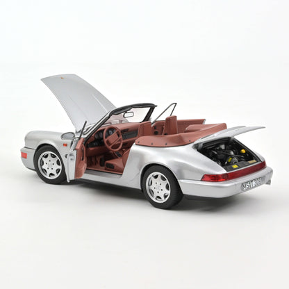 Porsche 911 Carrera 2 Cabriolet (964) 1990 – Silver – Norev