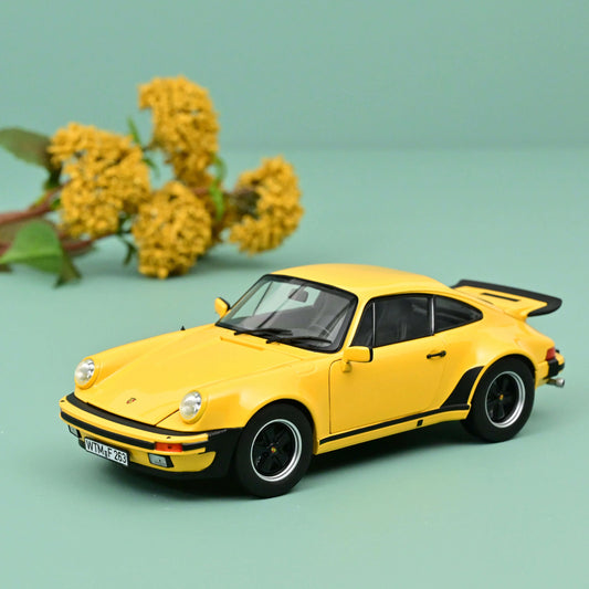 Porsche 911 Turbo 3.0 1976 Yellow – Die‑Cast Norev