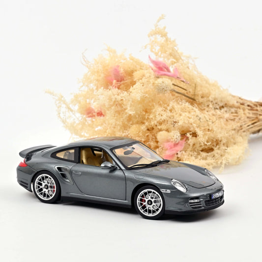 Porsche 911 Turbo 2010 Grey Metallic – 1:18 Die‑Cast Norev