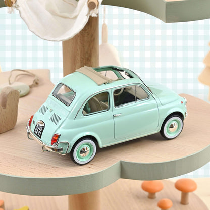 Fiat 500 L 1968 – Pastel Blue w/ Special “Birth Pack” – Norev