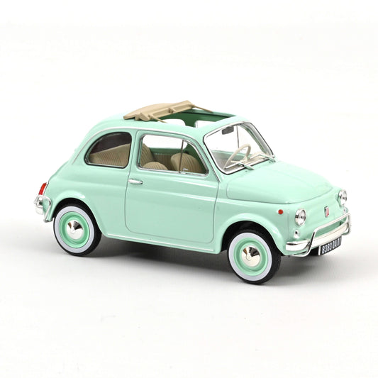 Fiat 500 L 1968 – Pastel Blue w/ Special “Birth Pack” – Norev