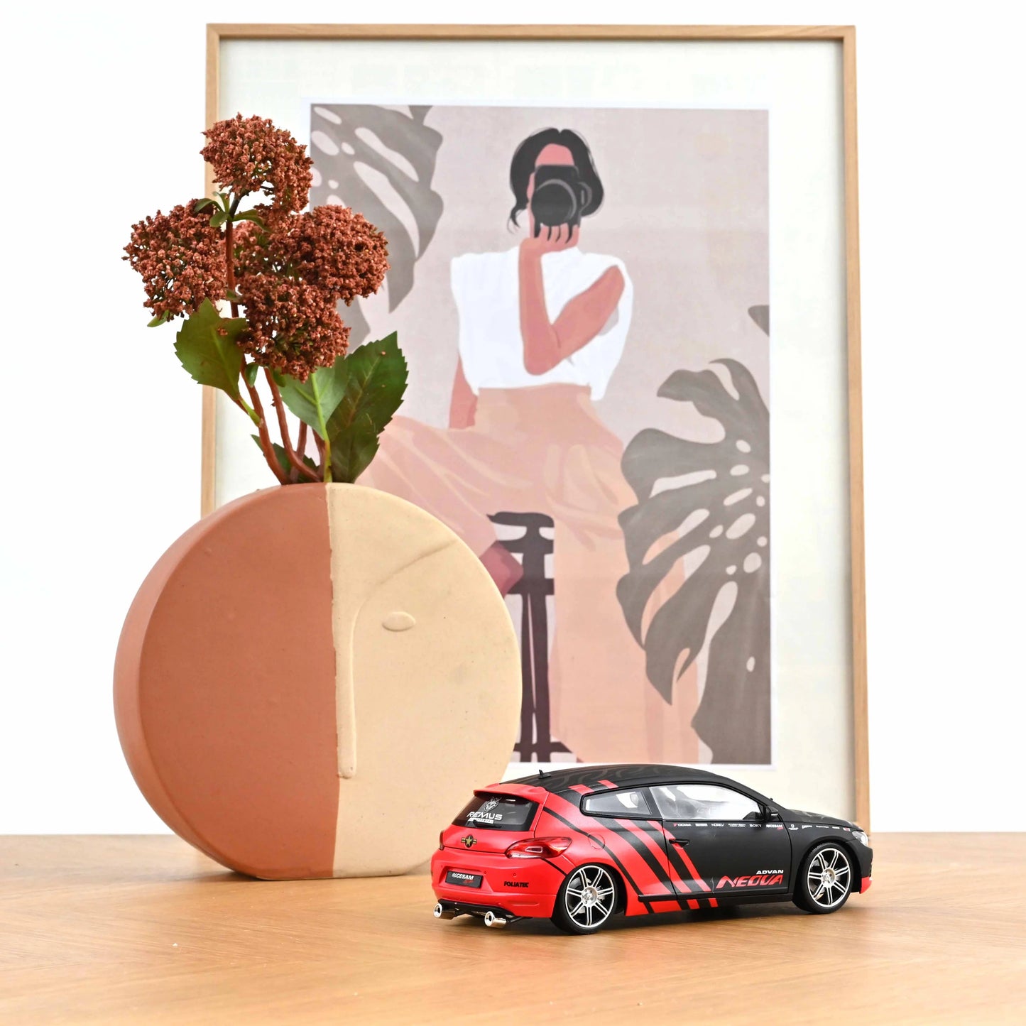 VW Scirocco CESAM PTRS 2009 Black/Red – Norev