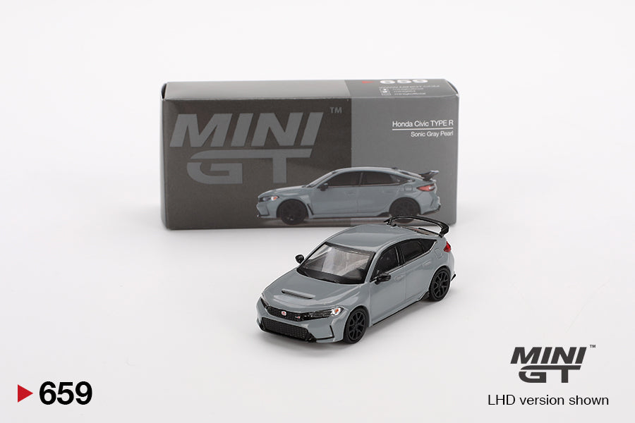 Honda Civic Type R 2023 – Sonic Gray Pearl – MiniGT