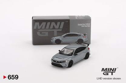 Honda Civic Type R 2023 – Sonic Gray Pearl – MiniGT