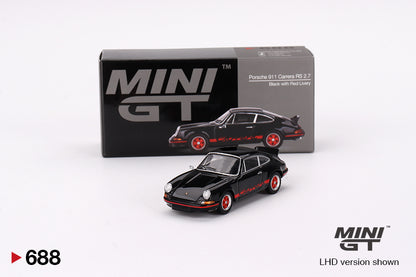 Porsche 911 Carrera RS 2.7 – Black with Red Livery – MiniGT