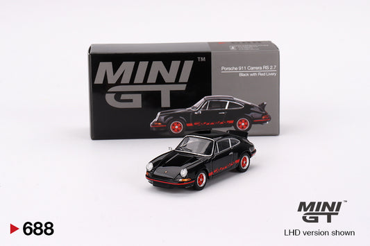 Porsche 911 Carrera RS 2.7 – Black with Red Livery – MiniGT