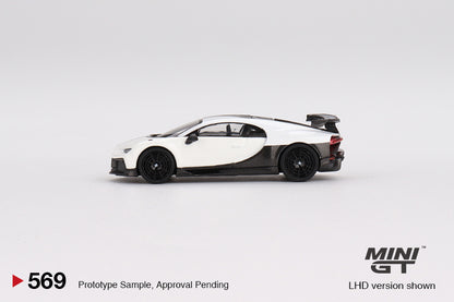 Bugatti Chiron Pur Sport – White – 1:64 – Mini GT