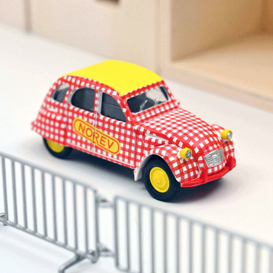 Citroën 2CV 6 Spécial 1980 Cycliste Rouge et Blanc – Die‑Cast Norev