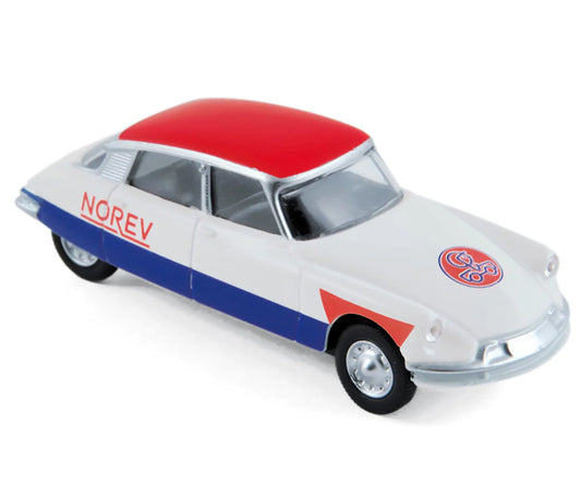 Citroën DS 19 1958 Cycliste – Blue‑White‑Red – Norev Minijet
