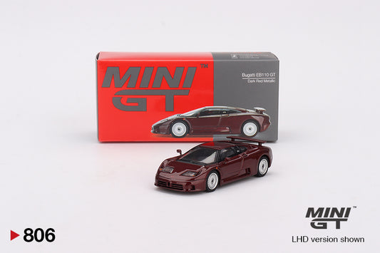 Bugatti EB110 GT – Dark Red Metallic – MiniGT