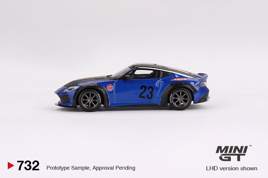 Nissan Z LB★NATION WORKS – Seiran Blue – 1:64 – Mini GT