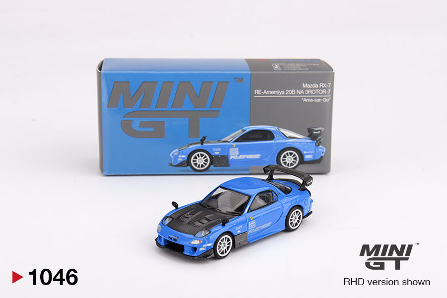 Mazda RX-7 RE-Amemiya 20B NA 3ROTOR-7 “Ama-san Go” 1:64 Mini GT
