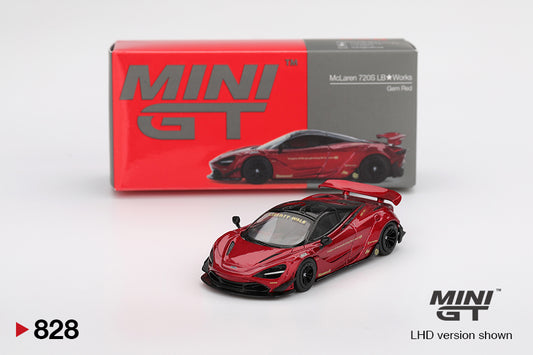 McLaren 720S LB Works Gem Red 1:64 Mini GT