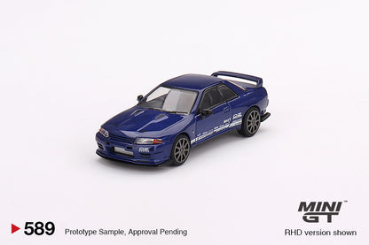 Nissan Skyline GT‑R Top Secret VR32 Metallic Blue – MiniGT