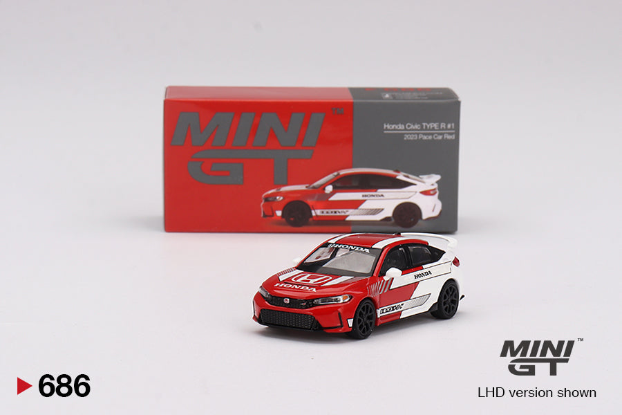 Honda Civic Type R 2023 – Pace Car Red – MiniGT