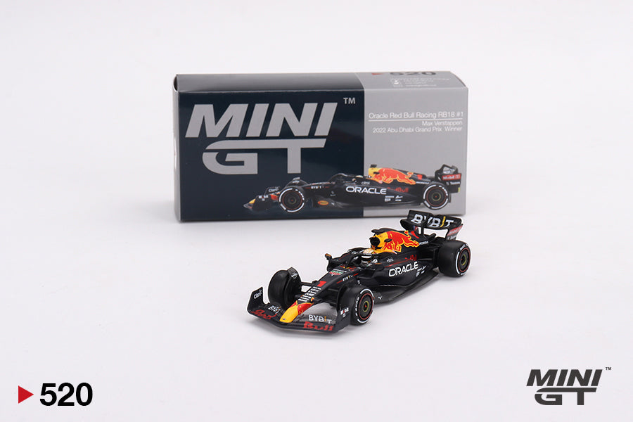 Oracle Red Bull Racing RB18 #1 Max Verstappen 2022 Abu Dhabi GP Winner 1:64 Mini GT
