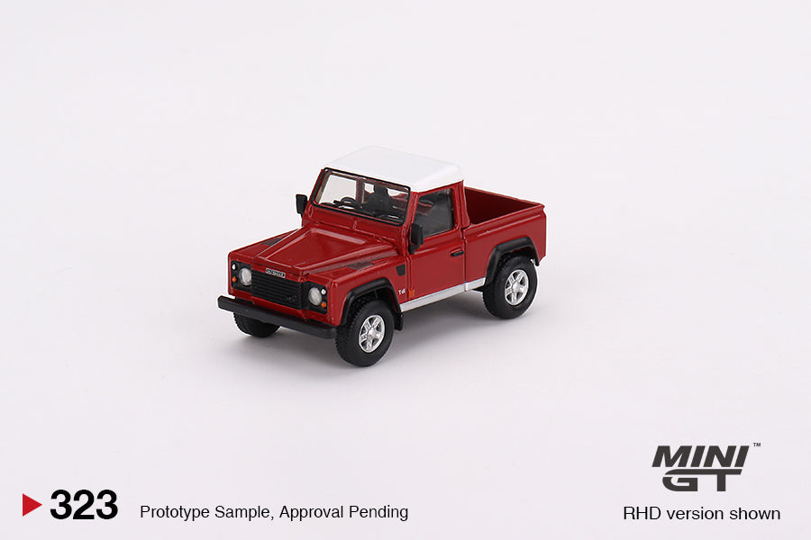 Land Rover Defender 90 Pickup – Masai Red – 1:64 – Mini GT