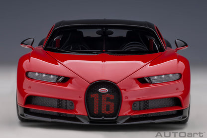 Bugatti Chiron Sport – 2019 – Italian Red & Carbon – Autoart