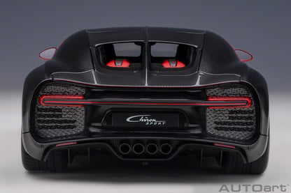 Bugatti Chiron Sport – 2019 – Italian Red & Carbon – Autoart