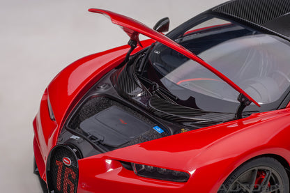 Bugatti Chiron Sport – 2019 – Italian Red & Carbon – Autoart